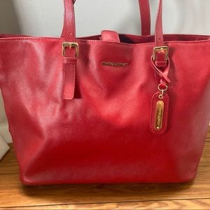 Cynthia Rowley genuine red leather bag